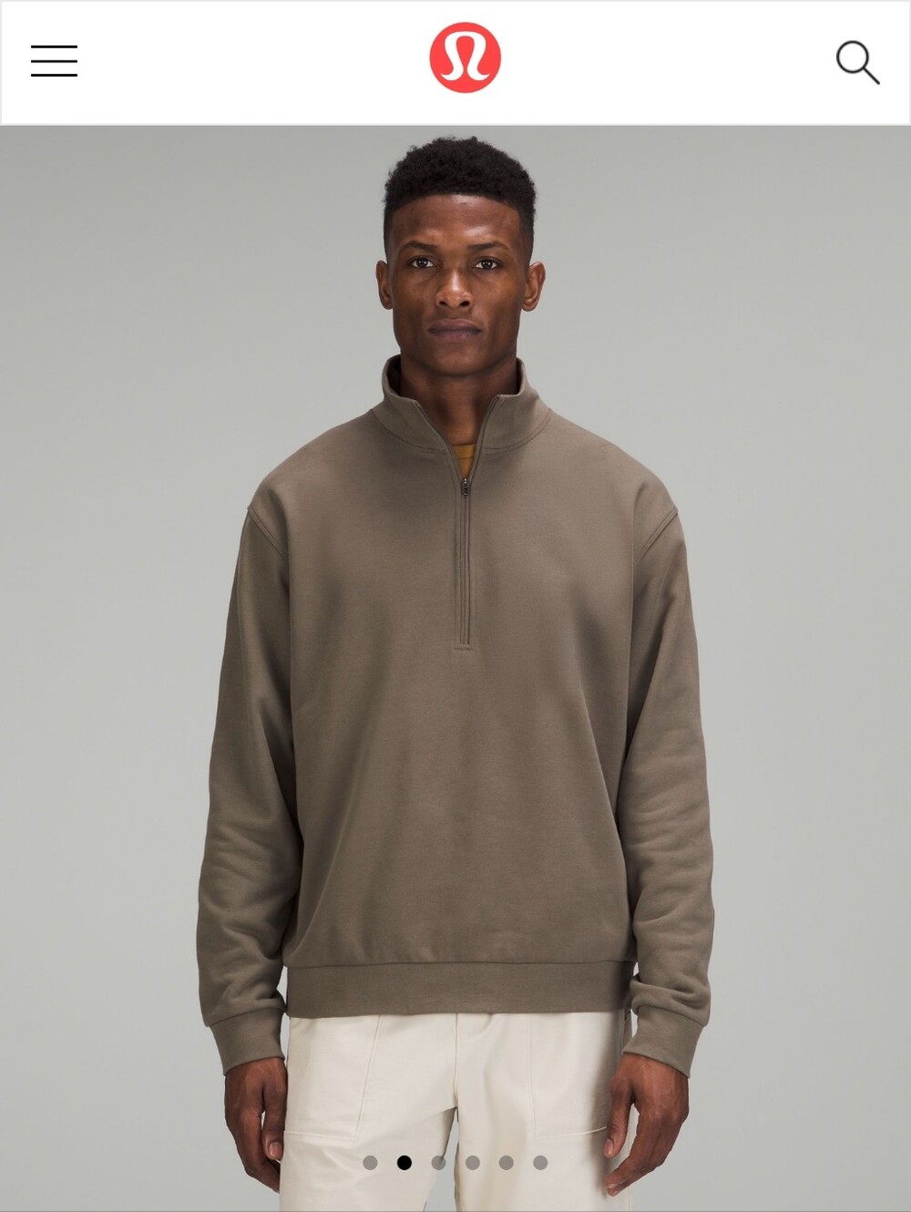 lululemon athletica half-zip Sweater in Dusty